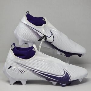 Nike Air Vapor Edge Pro 360 Football Cleats White Purple Mens Size 16 CV6345-104